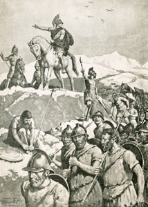 Mahtavan Aleksanterin (litho) pyyhkäisy eteenpäin tekijältä C. Dudley Tennant