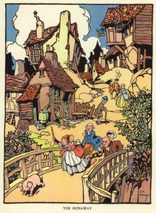 Tumakas na biik (color litho)finn tekijältä C. E. B. Bernard