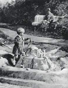 George V ja prinsessa Elizabeth, Craigwell House, Bognor Regis, 1929 1937. tekijältä C. E. Turner