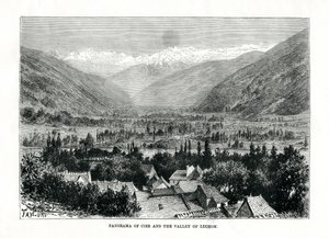Cier ja Bagneres-de-Luchonin laakso, Ranska, n. 1879.