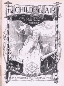 Otsikkosivun suunnittelu, The Child of the Air -pub.by Duckworth tekijältä C. Wilhelm