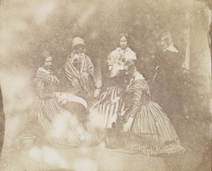 34. Taiteelliset ryhmät eri asennoissa, n. 1845. tekijältä Calvert Jones