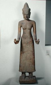 Jumalattaren Lakshmin patsas Preah Kosta, Bayon Style