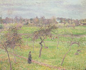 Omenapuut niityllä Eragnyssa, 1894 tekijältä Camille Jacob Pissarro