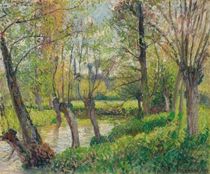 Epten pankit Éragnyssa, laskeva aurinko, 1897. tekijältä Camille Jacob Pissarro