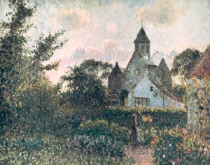 Knocken kirkko, 1894 tekijältä Camille Jacob Pissarro