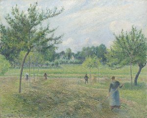 Heinänteko Éragnyssa, 1892 tekijältä Camille Jacob Pissarro