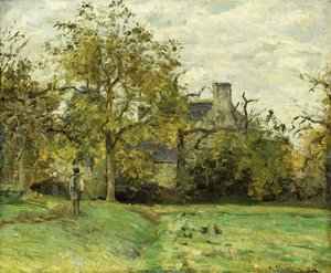 Pietten talo Montfoucaultssa; La Maison de Piette a Montfoucault, 1874 tekijältä Camille Jacob Pissarro
