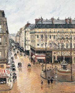 Rue Saint-Honoré iltapäivällä. Sateen vaikutus, 1897