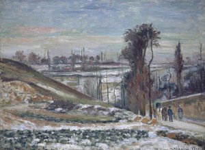 Luminen maisema lähellä Eremitaasia, 1875 tekijältä Camille Jacob Pissarro