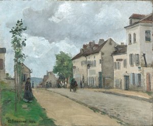 Straße in Pontoise (Rue de Gisors) tekijältä Camille Jacob Pissarro