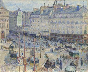 Place du Havre, Pariisi, 1893 tekijältä Camille Jacob Pissarro