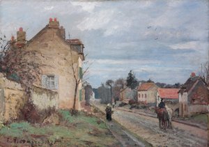 Tie Louveciennesiin; Tie Louveciennesiin, 1872 tekijältä Camille Jacob Pissarro