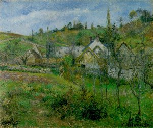 Valhermeil, lähellä Pontoisea, 1880 tekijältä Camille Jacob Pissarro