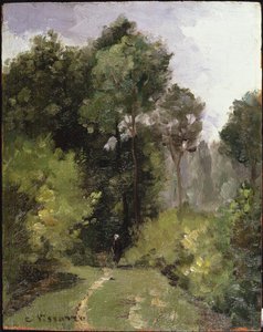 Puiden alla, 1864 tekijältä Camille Jacob Pissarro