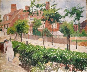 Bath Road, Lontoo, 1897 tekijältä Camille Pissarro