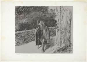 Kerjäläinen kainalosauvojen kanssa tekijältä Camille Pissarro