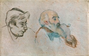 Gauguinin ja Pissarron kaksoismuotokuvat ... tekijältä Camille Pissarro