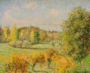 Syksyinen vaikutus, pähkinä, Eragny tekijältä Camille Pissarro