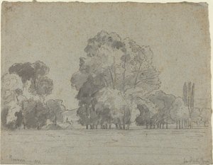 Puulehto, 1859. tekijältä Camille Pissarro