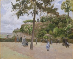Pontoisen puistossa. 1874 tekijältä Camille Jacob Pissarro