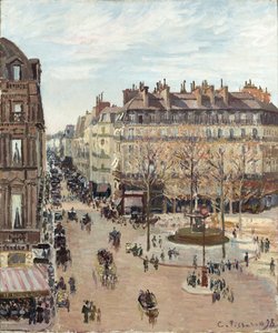 Rue Saint-Honoré tekijältä Camille Pissarro