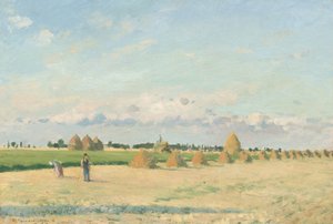 Maisema, Ile de France, 1873. tekijältä Camille Pissarro