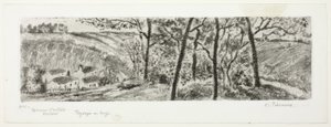 Maisema Panoraama tekijältä Camille Pissarro