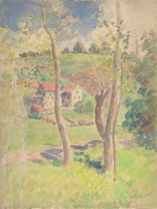 Maisema, 1800-luvun toinen puoli. tekijältä Camille Pissarro