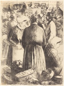 Markkinat Pontoisessa Markkinat Pontoisessa n. 1895. tekijältä Camille Pissarro