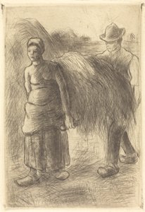 Heinää kantavat talonpojat Heinää kantavat talonpojat, 1900. tekijältä Camille Pissarro