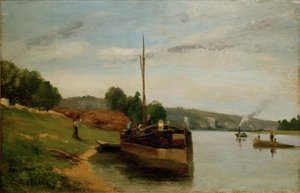 Proomut Seinen varrella tekijältä Camille Jacob Pissarro