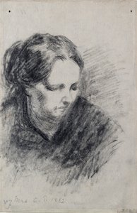 Madame Pissarron muotokuva, 1882 tekijältä Camille Pissarro
