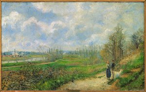 Serre du chou, lähellä Pontoisea (öljy kankaalle) tekijältä Camille Pissarro