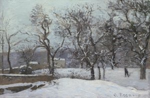 Lunta Louveciennesissä tekijältä Camille Pissarro