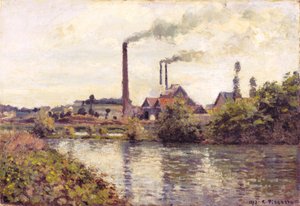 Pontoisen tehdas tekijältä Camille Pissarro
