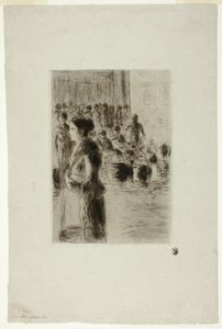 Maid Shopping tekijältä Camille Pissarro