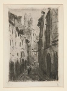 katu? Rouen (Rue des Arpents) [Katu Rouenissa (Rue des Arpents)] tekijältä Camille Pissarro