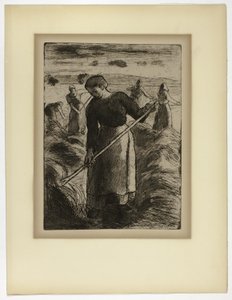 Nainen Heinäntekijä Éragnyssa tekijältä Camille Pissarro