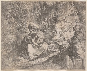 Loput lennossa Egyptiin, 1587-1590. tekijältä Camillo Procaccini