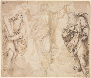 The Transfiguration recto, c. 1590. tekijältä Camillo Procaccini