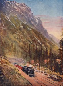 Connaught-tunneli Kanadan Tyynenmeren rautateillä (värikuva) tekijältä Canadian Photographer
