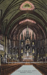 Notre Damen kirkon sisätilat, Montreal, Kanada (kuva)