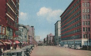 Portage Avenue itään päin, Winnipeg, Manitoba, Kanada (värikuva) (värikuva) tekijältä Canadian Photographer
