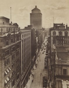 St James Street, pankki- ja liikekeskus (s/w-kuva)