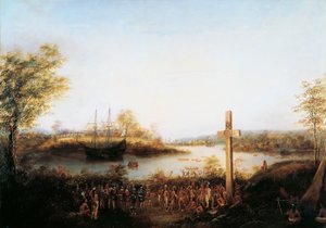 Jacques Cartier (1491-1557) pystytti ristin Stadaconaan, missä Quebecin kaupunki nykyään seisoo