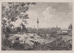 Imaginary View of Padova, sarjasta Vedute (Views) tekijältä Canaletto (Giovanni Antonio Canal)
