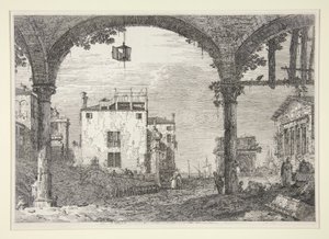 Le Portique a la lanterne (Portico ja lyhty), sarjasta Vedute (Näkymät)