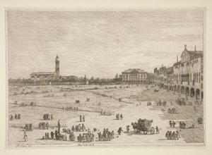 PR? della Valle, sarjasta Vedute (Views) tekijältä Canaletto (Giovanni Antonio Canal)