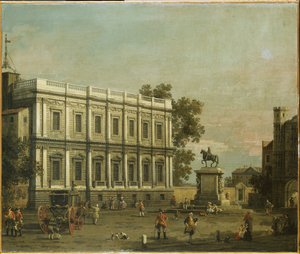 A Capriccio of Buildings in Whitehall, n. 1754 tekijältä Giovanni Antonio Canal